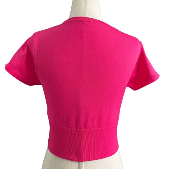 Offline by Aerie Pink Seamless Fitted Crop Top Women's Size Small | 26-38 - Picture 2 of 7